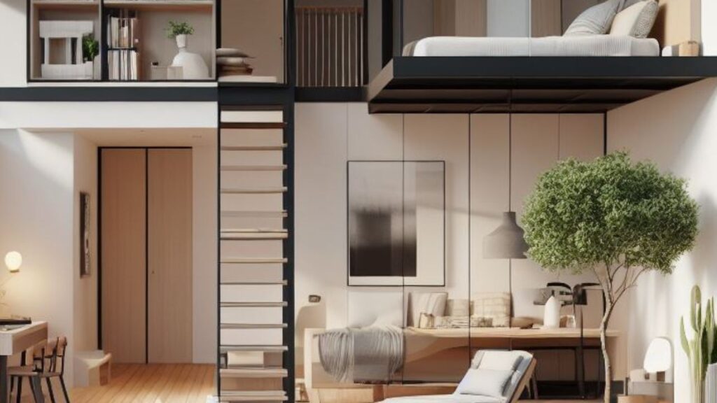Uma estética de design, um loft compacto e minimalista – como estilo de vida. Buscando simplificar para maximizar a felicidade.